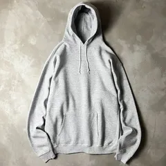 90s Unknown 無地 RWタイプ スウェット フード パーカー / 90年代 オールド リバース 霜降り グレー 目無し