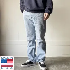 2000年製 USA製 リーバイス 505 アイスブルー ジーンズ W34 L30(実寸W33 L29.5)希少レングス アメリカ製 00s ビンテージ D153-21-0017ZT