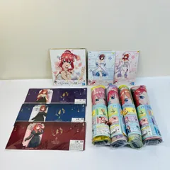 未開封品 五等分の花嫁 イラストボード・ブックカバー・大判ラバーマットほか グッズまとめ売り 現状品