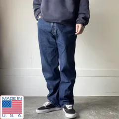 美品 1999年製 USA製 リーバイス 505 濃いめ ジーンズ W36 L30(実寸W34 L29.5)希少レングス 90s アメリカ製 ビンテージ D153-21-0018ZT