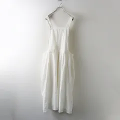 美品 サマンサモスモス Samansa Mos2 SM2 オーバーレース エプロンワンピース F‖ホワイト ドレス ロング 刺繍【2400014861594】