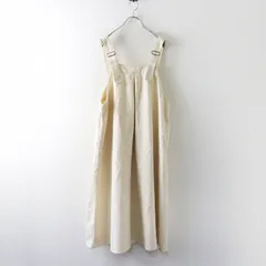 美品 サマンサモスモス Samansa Mos2 SM2 ツイル前後着ジャンパースカート F‖キナリ フレア ワイド ゆったり【2400014861655】