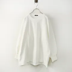 イレーヴ YLEVE リブ付きコットンクルーネック ロングスリーブプルオーバーカットソー 1 ホワイト┃白 長袖Tシャツ【2400014859348】