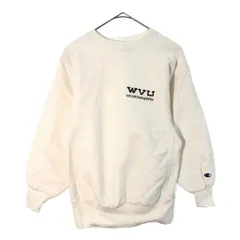 90年代 USA製 Champion チャンピオン REVERSE WEAVE リバースウィーブ スウェット カレッジ ホワイト(メンズ M)中古 古着 X5063