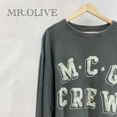 Mr.OLIVE ロゴ スウェット トレーナー L グレー  メンズ ファッション _201023のサムネイル