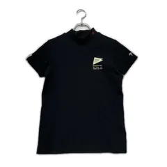 中古 レディース パーリーゲイツ PEARLY GATES 半袖シャツ 1(M) 紺 ネイビー モックネック ハイネック