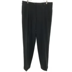 LANVIN LA COLLECTION ランバンコレクション 日本製 スラックスパンツ 94 ブラック メンズ 古着
