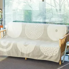 KLIPPAN (クリッパン) | キャンディ (ライトトープ) | ライトシュニールコットン シングルブランケット (140x200cm) ベングト&ロッタのサムネイル