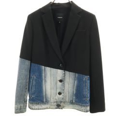タグ付き未使用品】 Desigual デニムテーラードジャケット ドッキング 