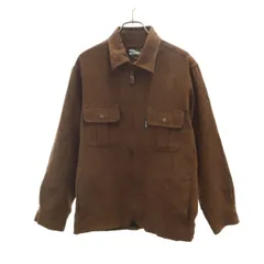 FIRSTDOWN ファーストダウン ジップジャケット M ブラウン メンズ 古着