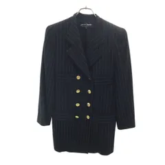 Pierre Cardin ピエールカルダン 日本製 ウール テーラードジャケット 9 ブラック系 レディース 古着のサムネイル