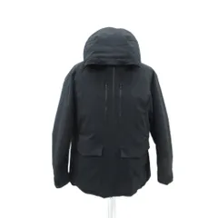 ユニクロ UNIQLO ダウンジャケット ミドル丈 フード付き XL 黒 ブラック /SM36 ■ECD001
