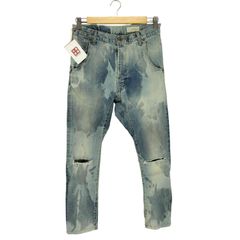 美品】Jieda ジエダ ブリーチ加工デニム インディゴブルー/ホワイト 2 