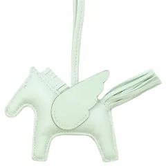 エルメス HERMES バッグチャーム ロデオPM ペガサス アニョーミロ ヴェールペパーミント 単色  W刻印（2024年製） 【箱】【中古】