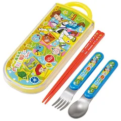 トイ・ストーリー スライド式トリオセット 箸 スプーン フォーク お弁当用カトラリー 食洗機対応 子供 子ども キッズ ディズニー キャラクター スケーター
