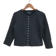 ルールロジェット カシミヤ100%ビジューボタン丸首 ニット