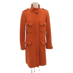 マックスマーラ ウィークエンドライン MAX MARA WEEKEND LINE スタンドカラーコート ウール ひざ丈 38 オレンジ /FF ■GY06