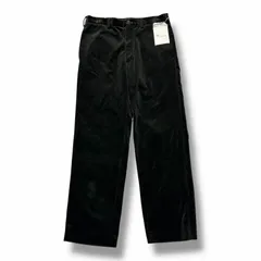 参考上代99000円 未使用 Y's for men  × MASSES VELOR NO-TUCK TROUSERS ベロアノータックトラウザー パンツ コラボ ワイズ フォー メン  × マシス ML-P92-043 ブラック 3 （10585M）のサムネイル