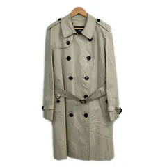 Burberry LONDON(バーバリーロンドン) トレンチコート サイズLL メンズ美品  - ベージュ 長袖/ネーム刺繍/ライナー付き/春/秋