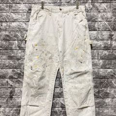 Dickies ホワイト ペインターパンツ ダブルニー ディッキーズ 白ペインター ペンキ グランジ ①②
