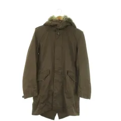ジャーナルスタンダード JOURNAL STANDARD モッズコート ミリタリー M 緑 カーキ ファー付きフード /AO16 ■GY99
