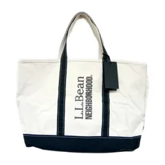 NEIGHBORHOOD×L.L.Bean ネイバーフッド エルエルビーン 国内正規 25SS TOTE M コットンキャンバス トートバッグ BOAT AND TOTE MADE IN USA アメリカ製 251PTLBN-CG02 BLACK ブラック Lのサムネイル