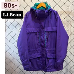 80s 90s L.L.Bean マウンテンパーカー　シェルジャケット　80年代　90年代　エルエルビーン　アウトドア　ユーズド　ヴィンテージ　アメリカ古着　古着　レディース　レディース古着　メンズ古着　ナスカラー　パープル　人気　カラー　春ファッション