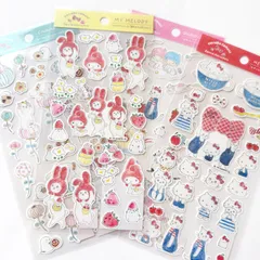 アクティブコーポレーション トコロコムギ×サンリオコラボ コットンシール 4枚セット ハローキティ シナモロール マイメロディ キキララ ポムポムプリン ポチャッコ