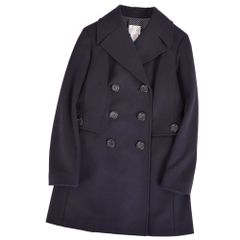 CELINE ダークレッド ダブルブレストコート 38 - メルカリ