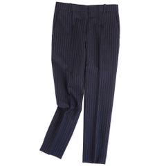 美品 プリーツプリーズ イッセイミヤケ PLEATS PLEASE シャツ ブラウス チュニック ノースリーブ 横プリーツ ボーダー トップス レディース ３(L相当) ブルー/ブラック PLEATS PLEASE ISSEY MIYAKE - 美品 プリーツプリーズ イッセイミヤケ