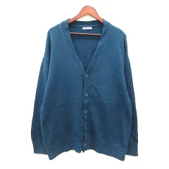 ザラ ZARA カーディガン ニット XL 紺 ネイビー /MN