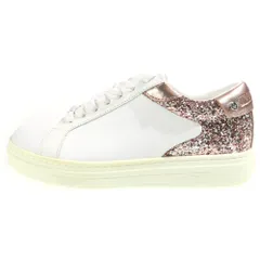 JIMMY CHOO (ジミーチュウ) ROME F-CGX スパンコール ローカットスニーカー ホワイト/ローズピンク