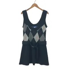 BURBERRY BLUE LABEL バーバリーブルーレーベル ノースリーブチュニック サイズ:38 チェック柄    ブラック レディース / 241004012587