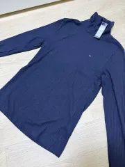 タミーヒルフィガー タートルネックティー M (ネイビー/新品)