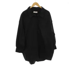 MIRKO BERTOLA ミルコベルトラ ビックデザイン シャツ F 黒 無地 レギュラーカラー 長袖 /JP