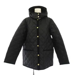 トラディショナルウェザーウェア Traditional Weatherwear キルティングジャケット 中綿 アウター ショート丈 フード ワンカラー 38 黒 ブラック /BB