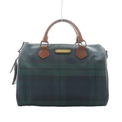 ポロ バイ ラルフローレン Polo by Ralph Lauren ハンドバッグ ボストンバッグ チェック柄 緑 茶色 ブラウン ■GY01 /RI ■OSのサムネイル