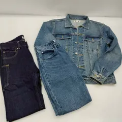 05w17141 【スタジオセブン】STUDIO SEVEN×GU コラボ  Gジャン デニムジャケット ジーンズ EXILE 三代目  NAOTO  プロデュース セット  セット  【中古品】