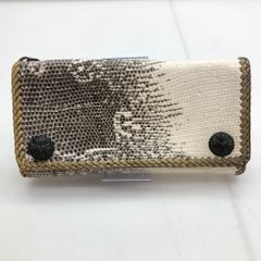 FUNNY ダイヤモンドパイソン 長財布 コンチョ バイカーズウォレット