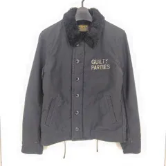 05w16858 ワコマリア WACKO MARIA  GUILTY PARTIES  N-1デッキジャケット  ブラック S  メンズ  内ボア  ミリタリージャケット  コットン  【中古品】