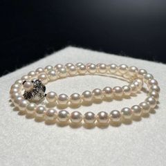 極美品・花珠級】あこや パールネックレス 5.9〜6.3mm 26g スクラブ 