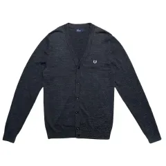 フレッドペリー Classic カーディガン チャコール S