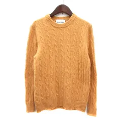 ビーミングバイビームス B:MING LIFE STORE by BEAMS ニット セーター 長袖 ケーブル ウール S オレンジ /MN