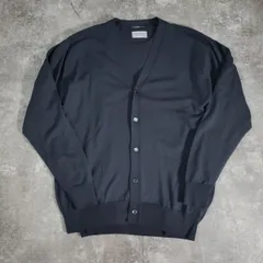 JOHN SMEDELEY ジョンスメドレー ウールセーター ニット カーディガン アンサンブル 長袖 メンズ L グレー イングランド製