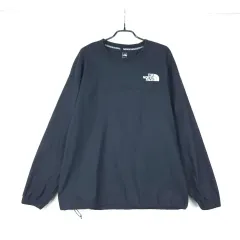 THE NORTH FACE ザノースフェイス メンズ ブラック ウィンドブレーカー 長袖 Tシャツ (95)