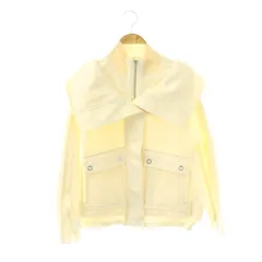 3.1 フィリップリム 3.1 phillip lim ジャケット コットン ビックショール ジップアップ XS ホワイト /HK ■GY42のサムネイル