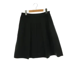 ランバン LANVIN コレクション COLLECTION フレアスカート 40 黒 /MI ■OS