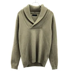 junhashimoto ジュンハシモト 20AW 5GG SHAWL COLLAR ショールカラーニットセーター 1092020010 カーキ系 4のサムネイル