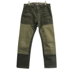 JUNYA WATANABE COMME des GARCONS MAN ジュンヤワタナベコムデギャルソン 12AW ダブルニーコットンパンツ WJ-P019 オリーブ Sのサムネイル
