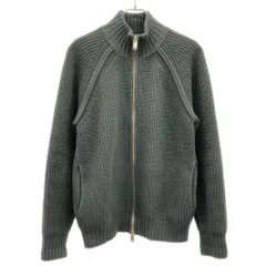 junhashimoto ジュンハシモト 18AW ウールカシミヤジップアップニットセーター 1041820009 カーキ系 4のサムネイル